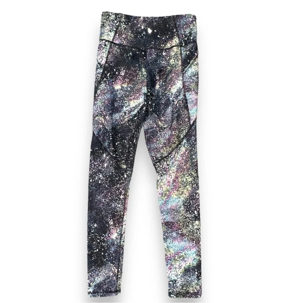 Old Navy Galaxy High-Waist PowerSoft Side-Pocket Leggings Girls Size XL (14-16)